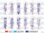 Floral Bookmark Laser Cut SVG Bundle - Image 6