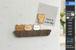 Fridge Magnet Notepad Holder SVG, Laser Cut Memo Board Files, Wooden Magnetic Notes Holder, Glowforge Cricut DXF - Image 4