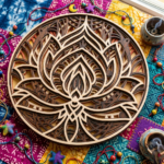 7x Lotus Flower Mandala Bundle 3D Multilayer Wooden Engraved Laser Cut File
