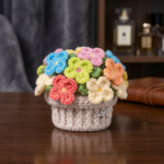 Sunshine Flowers Coaster Pot Crochet Pattern PDF | Floral Coaster Set | Cute Crochet Home Decor | Handmade Gift - Image 6