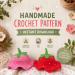 Strawberry Frog Hat Crochet Pattern PDF, Cute Bee Chick Bucket Hat, Crochet Kids Hat Tutorial, Easy Summer Hat Bundle Digital Download