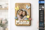 Mother’s Day Mini Photo Frames SVG | Laser Cut Picture Frame Files for Glowforge Cricut & CNC - Image 2