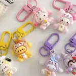 Cute Cartoon Keychain, Student School Bag, Cute Pendant, Girl's Bag Accessories, Jewelry, Best Friend Gift, Niche