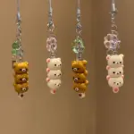 Cute Candied Hawthorn Rilakkuma Keychain, Super Adorable Cartoon Bear Brother and Sister Phone Chain, Couple and Best Friend Accessories Pendant - Image 7
