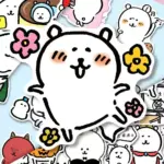 Popular Cute Self-Deprecating Bear Stickers Simple Drawing Nagano Planner Materials Tablet Room Desktop Decoration Stickers - Image 2