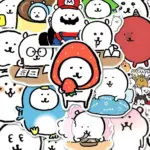 Popular Cute Self-Deprecating Bear Stickers Simple Drawing Nagano Planner Materials Tablet Room Desktop Decoration Stickers - Image 3