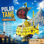 Trafalgar Law Polar Tang submarine pirate ship, digital file, laser cut, OP, 3D wooden puzzle, SVG.