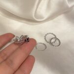 Exquisite Super Fairy Butterfly Twisted Four-Piece Ring Set for Women, Accessible Luxury Niche Design, Sense of Design Stylish and Elegant Index Finger Ring - Image 4