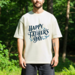Happy Father's Day Shirt | Perfect Dad Gift | Navy Print on Multiple Colors