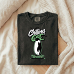 Chilling Penguin Skateboard Shirt, Funny Skater Penguin Tee, Streetwear Graphic T-Shirt, Cool Urban Skate Style Shirt, Trendy Unisex Casual Tee