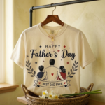 Happy Father's Day Shirt - Heartwarming Gift for Dad from Son and Daughter - Image 3