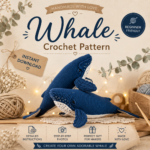 Crochet Blue Whale Pattern PDF, Amigurumi Whale Tutorial, Sea Animal Crochet Pattern, Whale Gift Digital Download - Image 4
