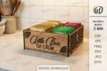Laser Cut Wooden Tea Holder Bundle | Tea Bag Organizer SVG Files | Glowforge & CNC Wood Craft Template - Image 4
