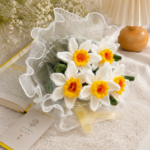 Daffodil Crochet Pattern PDF, Narcissus Bouquet Crochet Pattern, Crochet Flower Bouquet, Beginner Friendly Floral Gift Pattern. - Image 2