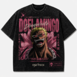 Donquixote Doflamingo Vintage Wash Tee Anime Oversized Shirt - Image 3