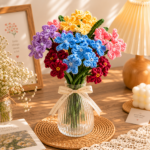 Forget Me Not Crochet Pattern PDF, Myosotis Bouquet Crochet Pattern, Crochet Flower Bouquet, Beginner Friendly DIY Floral Gift Pattern - Image 3