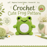 Easy Crochet Frog Pattern PDF – Beginner Amigurumi Tutorial, DIY Handmade Toy, Instant Download Crochet Pattern