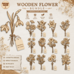 Birth Month Flowers SVG Pack | Floral Laser Cut Files | Cricut & Glowforge SVG Bundle | Instant Download - Image 3