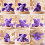 Purple Crochet Bat Pattern PDF | Plush Amigurumi Tutorial (Digital Download) - Image 2