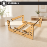 Pet Bed SVG Bundle, Cat House Laser Cut Files - Image 13