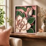Layered Flower Wood Art SVG Pack, 3D Laser Cut Wall Decor Files - Image 5