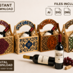 Celtic Knot Gift Basket SVG, Laser Cut Luxury Box Files