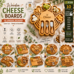 Cheese Boards Laser Cut Bundle SVG | Kitchen Serving Board CNC Files | Glowforge Cricut Templates