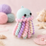 Crochet Jellyfish Amigurumi Pattern PDF – Beginner Friendly Crochet Tutorial, Cute Ocean Plush, DIY Stuffed Animal - Image 3
