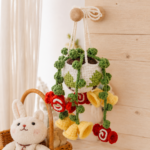 Candy Cane Bell Basket Crochet Pattern, Car Mirror Charm, Christmas Hanging Ornament, Festive Holiday Decor PDF - Image 5