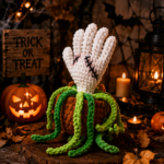 Zombie Hand Hanging Basket Crochet Pattern PDF, Halloween Crochet Decor, Spooky Amigurumi Plant, Gothic Home Decor - Image 6