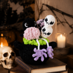 Halloween Amigurumi Crochet Pattern PDF, Haunted Cauldron Decor, Spooky Home Decor, Witchy Crochet Gift - Image 5