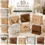 Laser Cut Gift Box Bundle, 3D SVG Box Templates, Cricut & Silhouette Files, Printable Packaging Design, DIY Gift Box