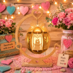 Valentines Lantern SVG, Laser Cut Candle Holder, Glowforge Files (Digital Download) - Image 2