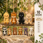 Hanging Stress Relief Toys SVG Bundle | Laser Cut Fidget Toy Files | Wooden Sensory Toys for Kids & Adults | Glowforge Cricut CNC Templates