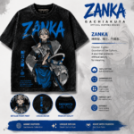 Zanka Anime T-Shirt – Gachiakuta Manga Streetwear, Oversized Graphic Tee