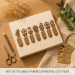 Floral Bookmarks SVG Laser Cut Bundle