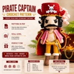 Captain Redhook Crochet | Plushie Toys PDF Download
