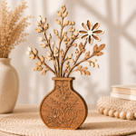 Wooden Flower Bouquet SVG Bundle, Laser Cut Vase Decor, DIY Floral Centerpiece Digital Files - Image 4