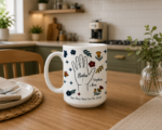 Personalized Mug for Dad – Custom Children Names Hand Illustration – Meaningful Father’s Day Gift – Unique Family Keepsake - Image 2