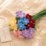 Forget Me Not Crochet Pattern PDF, Myosotis Bouquet Crochet Pattern, Crochet Flower Bouquet, Beginner Friendly DIY Floral Gift Pattern - Image 5
