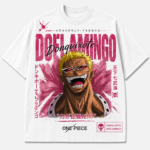 Donquixote Doflamingo Vintage Wash Tee Anime Oversized Shirt - Image 4