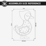 3D Animal Kids Night Light SVG, Laser Cut Nursery Lamp Files, Glowforge Cricut Baby Room Decor - Image 3