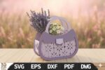 Floral Purse Basket Laser Cut Files Bundle - Image 3