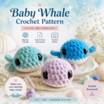 🐋 Crochet Baby Whale Plush, Ocean Amigurumi
