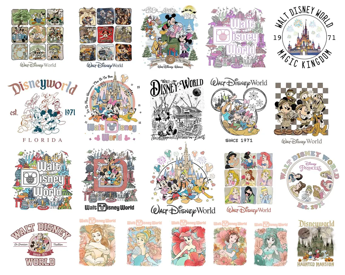 il_1140xN.7788491968_q3z7 Retro Walt Dis.ney World PNG Bundle, Vintage Mouse And Friends Vacation Design, Family Vacation 2026 Png, Disney Trip 2026, Vacay Mode 2026 - Image 1