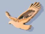 3D Mountain Eagle Multilayer Engraved Laser Cut Download File - Image 2