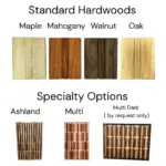 Magnetic Coat Rack: Five-Wood Wall Organizer - Handmade in Texas - Image 2