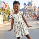 Playful Balloon Print Ruffle Dress, Toy Story Woody Buzz Outfit, Pixar Fest Costume, Andy's Room Birthday Gift Toddler Girl Trip - Image 4