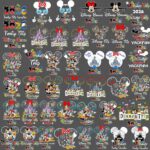 Family Vacation 2026 Png Bundle, Matching Cartoon Group Outfits, Mickey Minnie Castle Png, Family Trip 2026 Png, Magical Kingdom Png