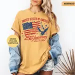 Comfort Colors® America 250th Anniversary Shirt, Patriotic Eagle Tee, Distressed 4th Of July Shirt, American Flag Shirt, Patriotic Gifts - Image 6